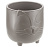 Кашпо БАСЯ 0,65л D115мм французcкий серый со вставкой (уп.6)