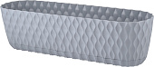 Балконный ящик Волна 500х145х135см с фиксируемым поддоном, утренний туман (уп.8)