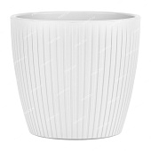 Горшок Эви VipSet 0,6л белый с дренажной системой (уп.36)