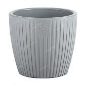 Горшок Эви VipSet 0,6л серый с дренажной системой (уп.36)