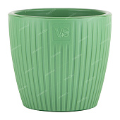 Горшок Эви VipSet 0,6л зеленый с дренажной системой (уп.36)