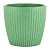 Горшок Эви VipSet 0,6л зеленый с дренажной системой (уп.36)