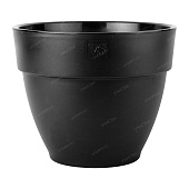 Горшок Лори VipSet 10,5л 29*29*23,7 черный с дренажной системой