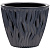 Кашпо Вдохновение 7,5л Антрацит со вставкой (уп.6)