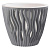 Кашпо Вдохновение 7,5л Серый жемчуг со вставкой (уп.6)