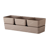 Кашпо Фиори Трио 0,45л*3 Мокачино (уп.12)