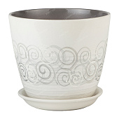 Горшок Бутон Эфир 2л 15см с поддоном (уп.6)
