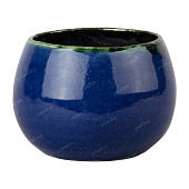 Кашпо Классическое 0,5л 9*10*8,5 синее