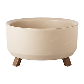 Кашпо Грация прайм 2,25л Пудровый со вставкой Турция (уп.12)