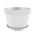Кашпо Оливия 3л Белый с поддоном (уп.20)